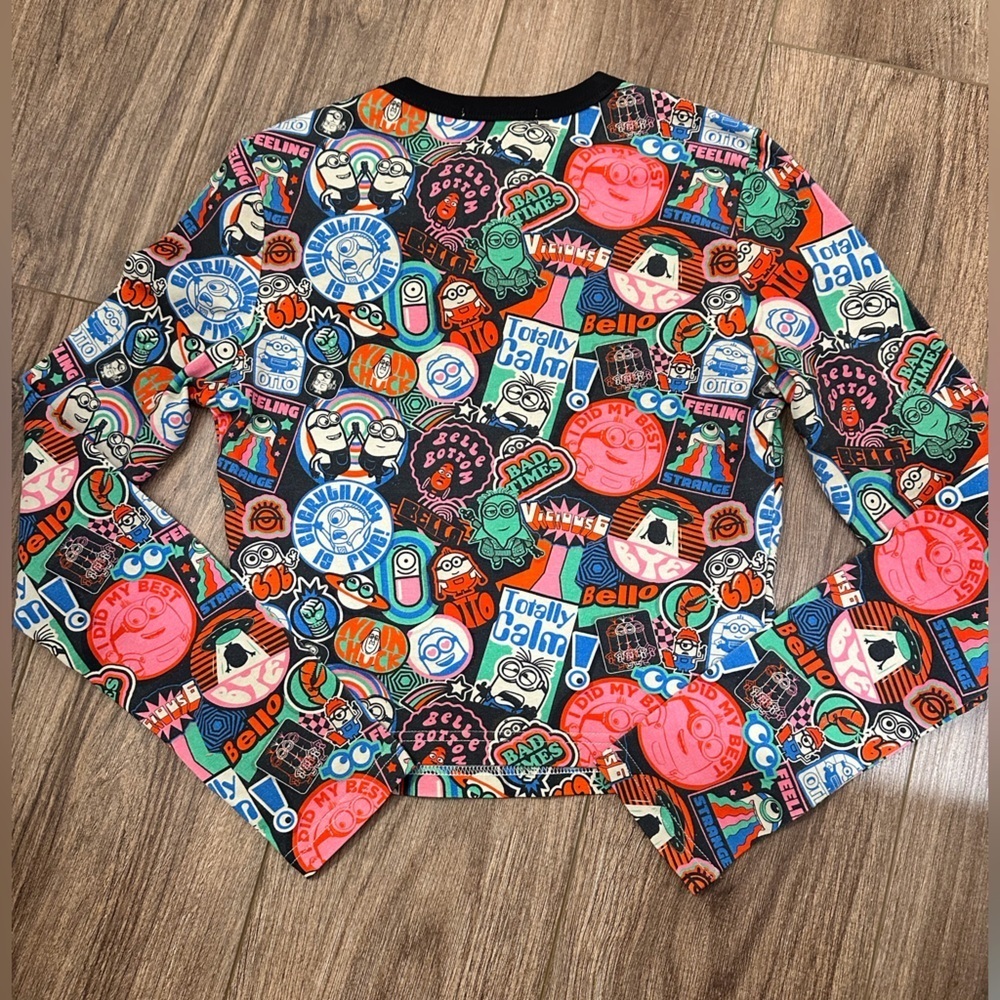 NWT! Minions Despicable Me Urban Revivo Long Sleeve Baby T-Shirt XS - Picture 4 of 4
